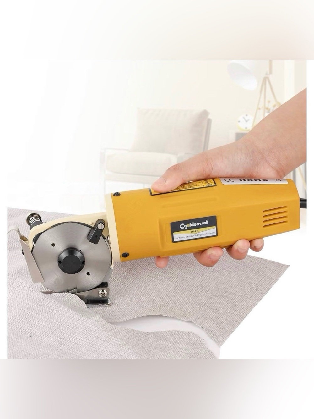 Cgeldenvwall Electric Rotary Fabric Cutter